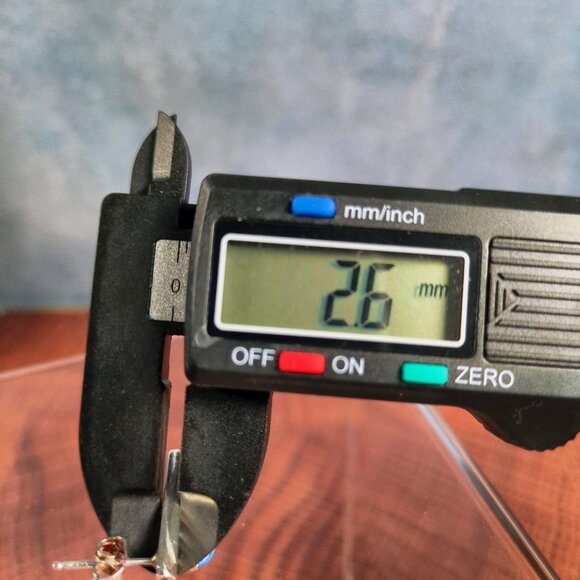 Native American Sterling Silver Denim Lapis Earrings With Ribbed Design - Picture 7 of 11